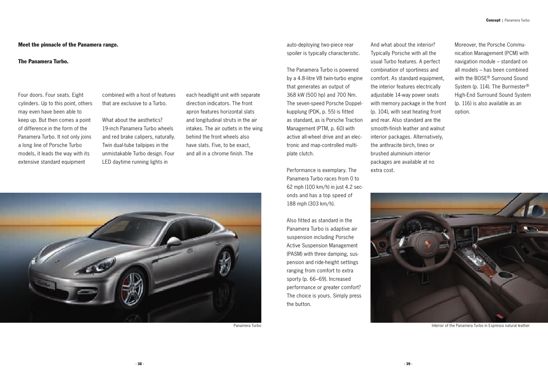 2010 Porsche Panamera Brochure Page 65
